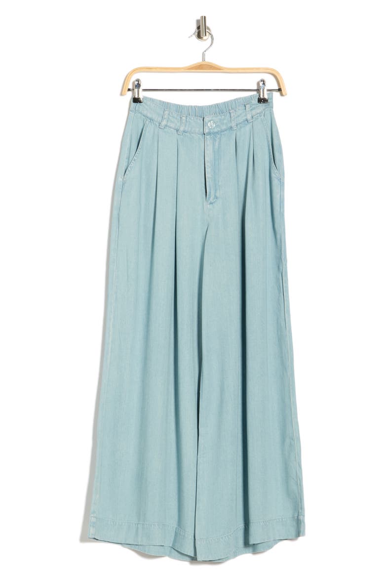 Calvin Crop Wide Leg Trousers, Alternate, color, INDIGO PALE BLUE WASH
