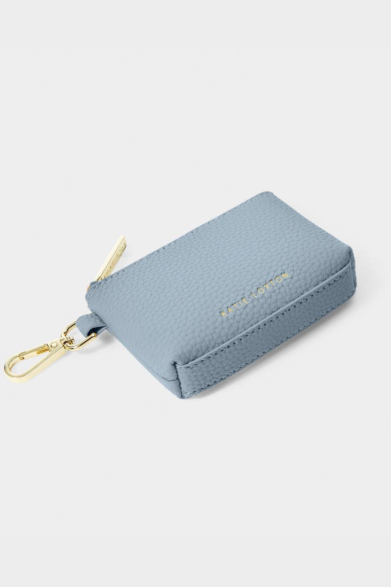 Evie Clip-On Coin Wallet, Alternate, color, Dusty Blue