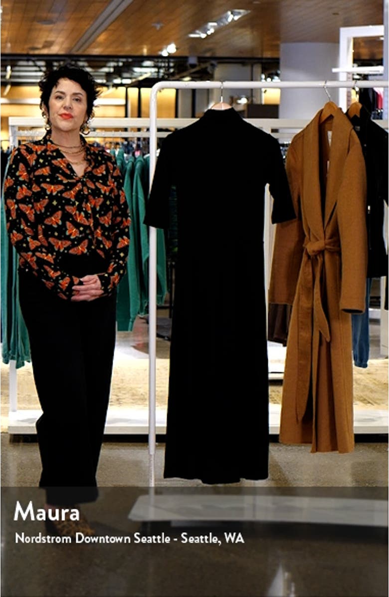 Turtleneck A-Line Maxi Dress, sales video thumbnail