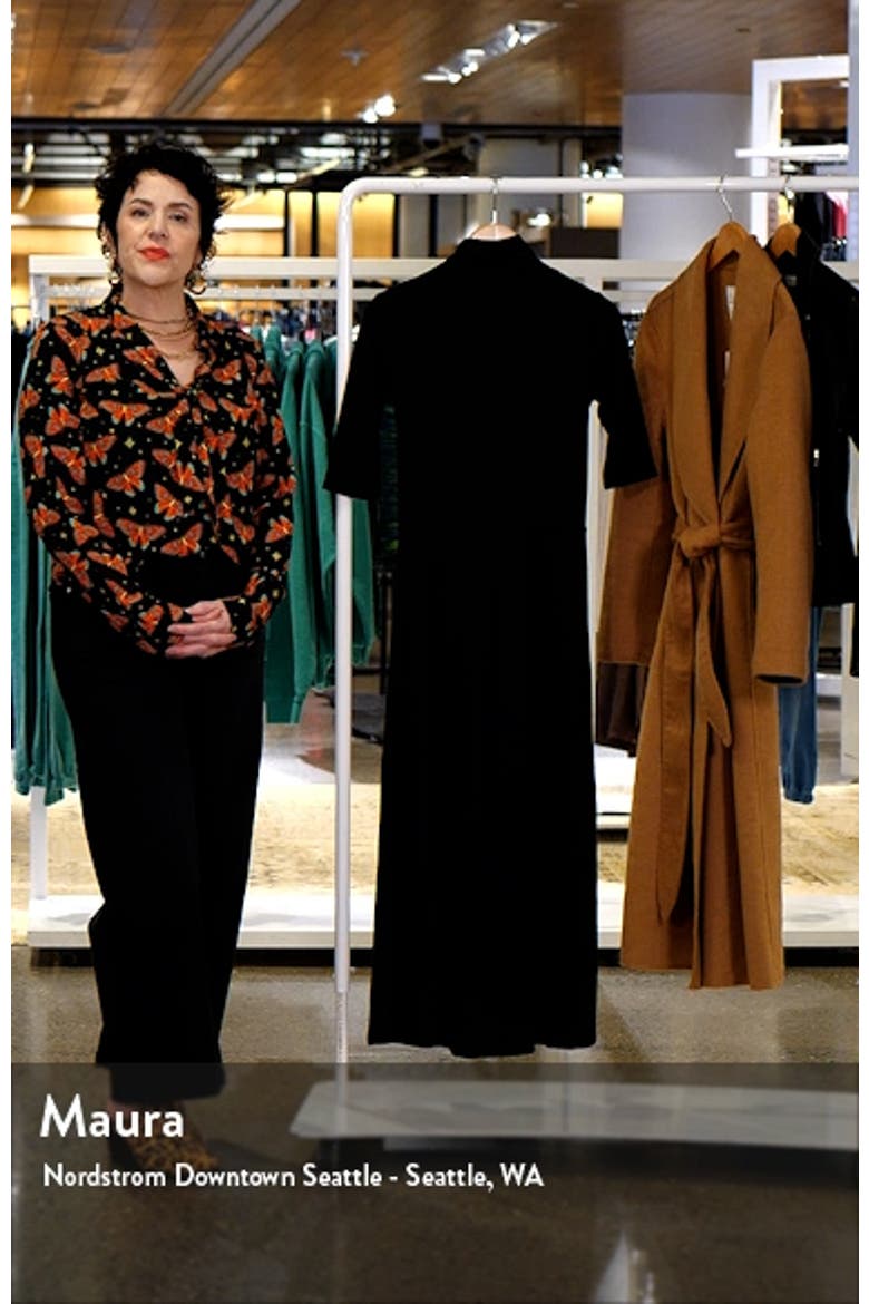 Turtleneck A-Line Maxi Dress video
