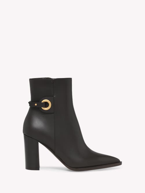 Gianvito Rossi Granada Side-detail Ankle Boots In Black