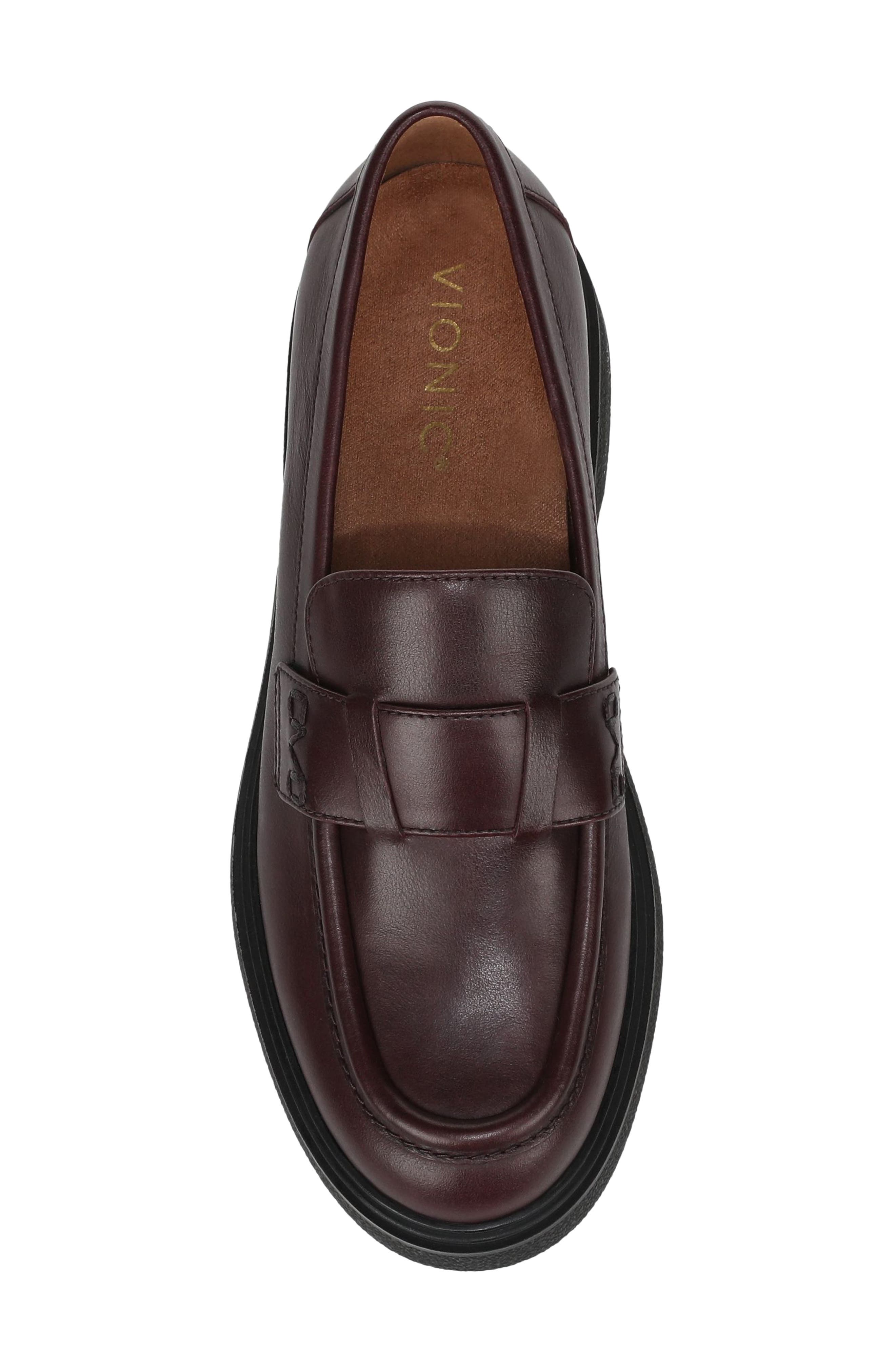 Dolores Leather Loafer, Alternate, color, MULLED WINE LEATHER