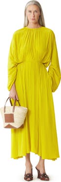 Lanvin Fitted Charmeuse Dress