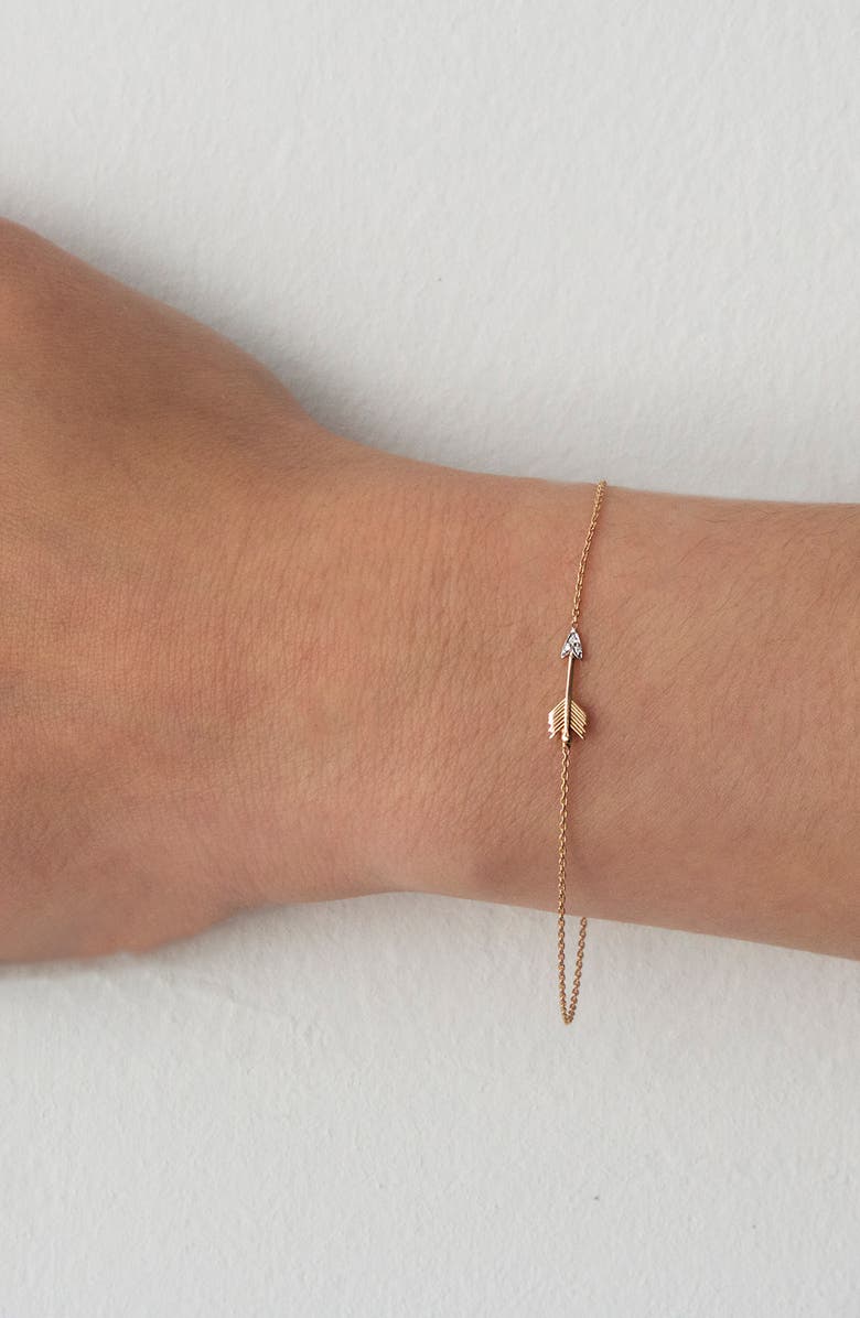 Kismet by Milka Arrow Bracelet with Diamonds, Alternate, color, 