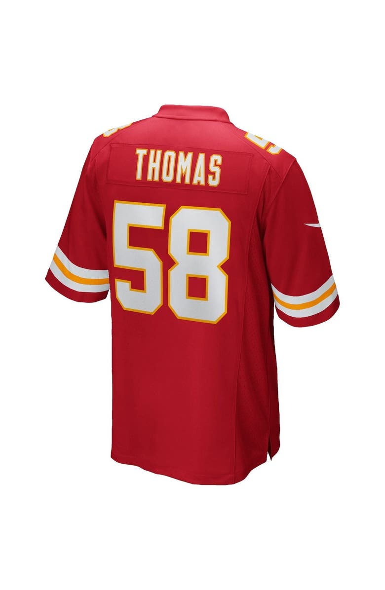 Nike Men's Nike Derrick Thomas Red Kansas City Chiefs Game Retired Player Jersey, Alternate, color,