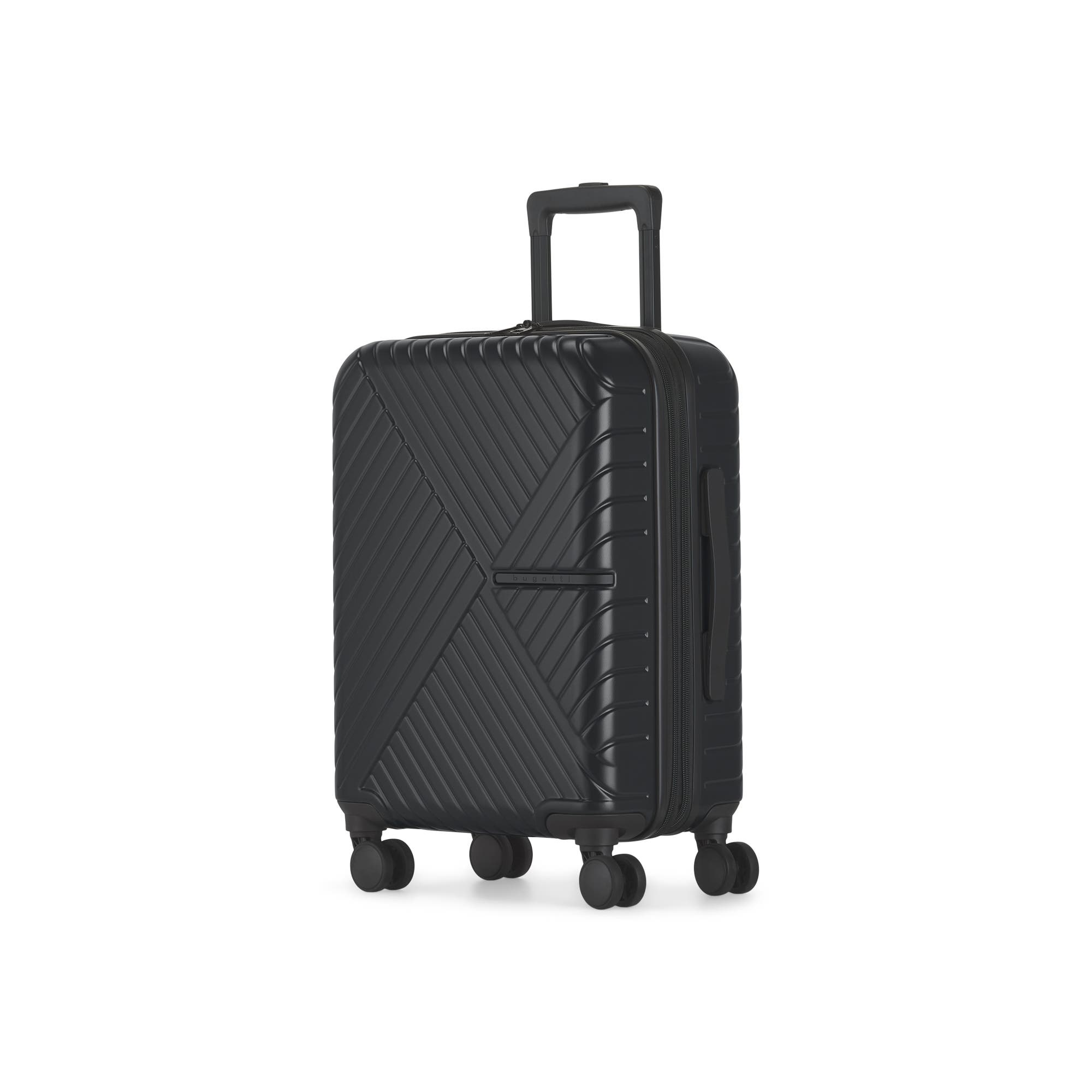 bugatti Berlin 3 Piece Hardside Luggage Set with Expansion, Alternate, color, Charcoal