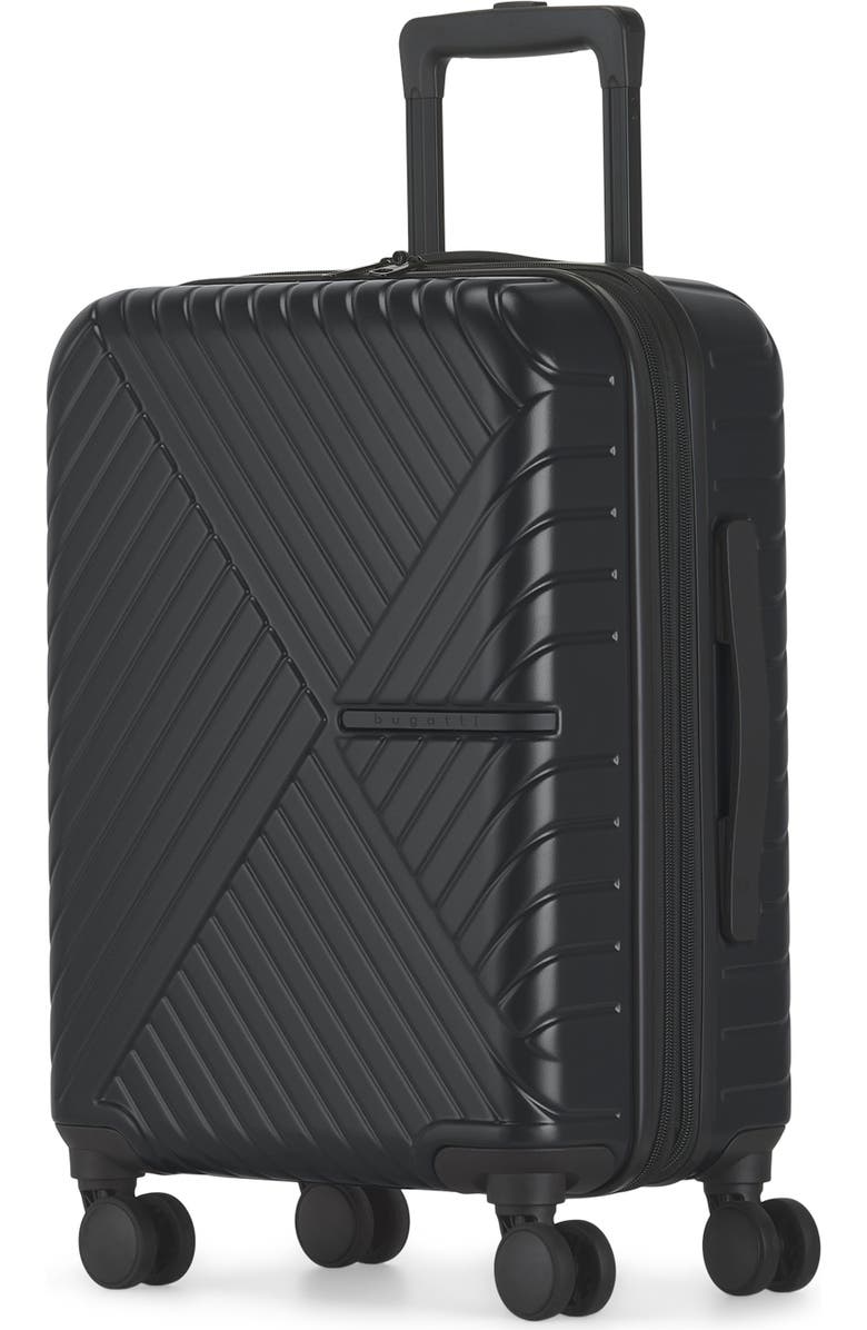 bugatti Berlin 3 Piece Hardside Luggage Set with Expansion, Alternate, color, Charcoal