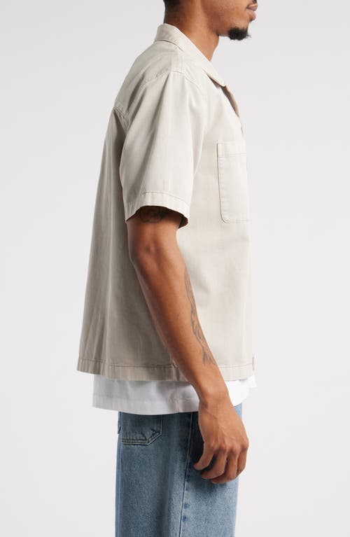 Bp. Short Sleeve Mechanic Shirt In Grey Owl