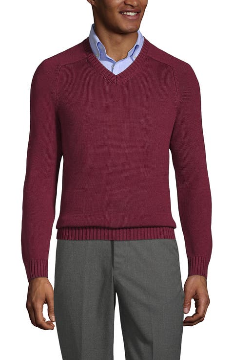 School Uniform Young  Cotton Modal V-neck Sweater