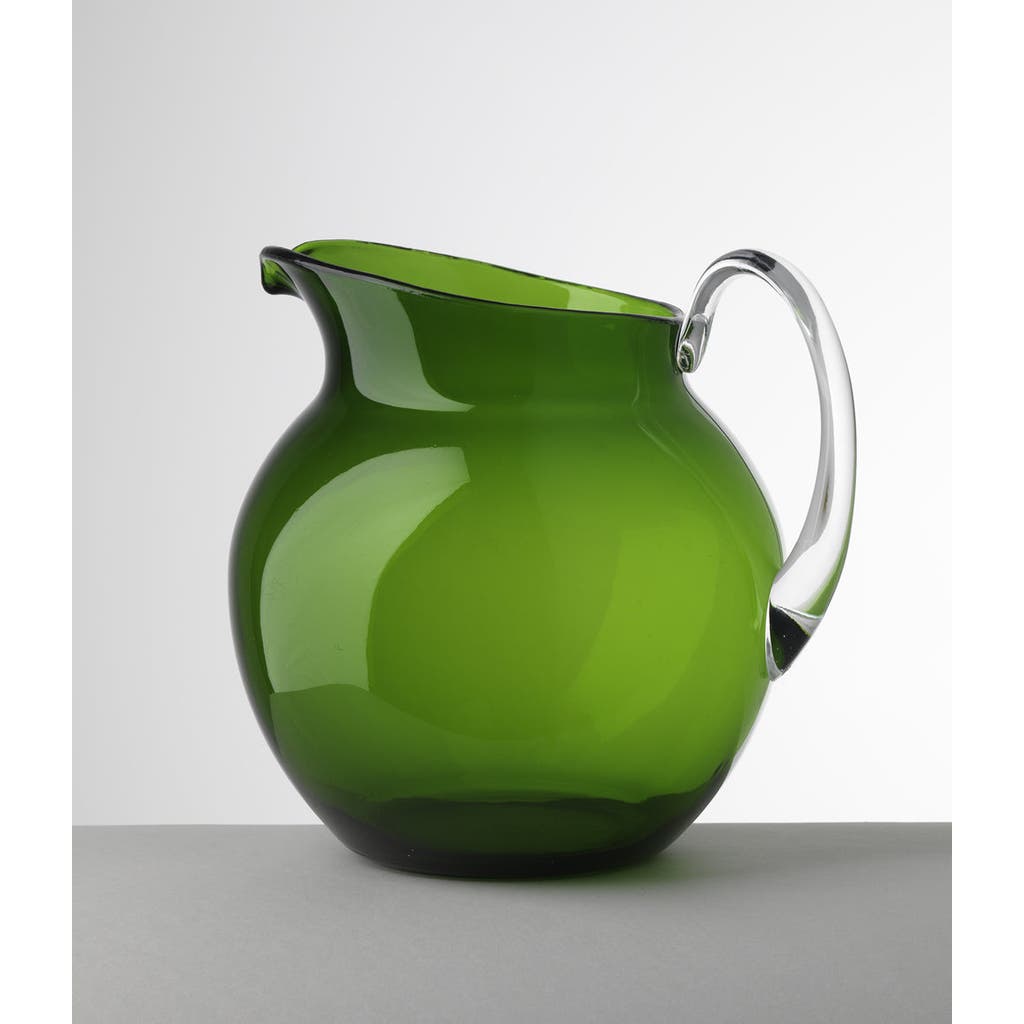 Mario Luca Giusti Palla Transparent Acrylic Pitcher, Green In Green