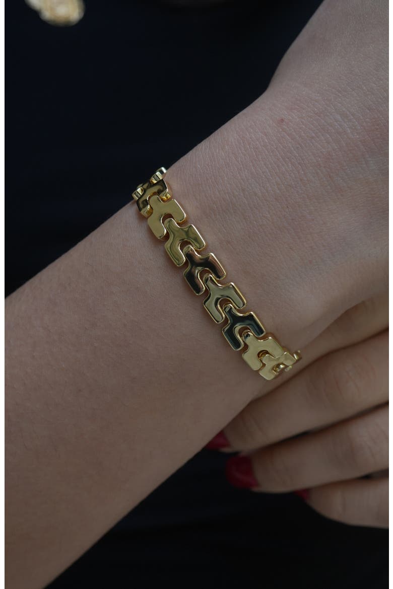 Link Bracelet, Alternate, color, GOLD