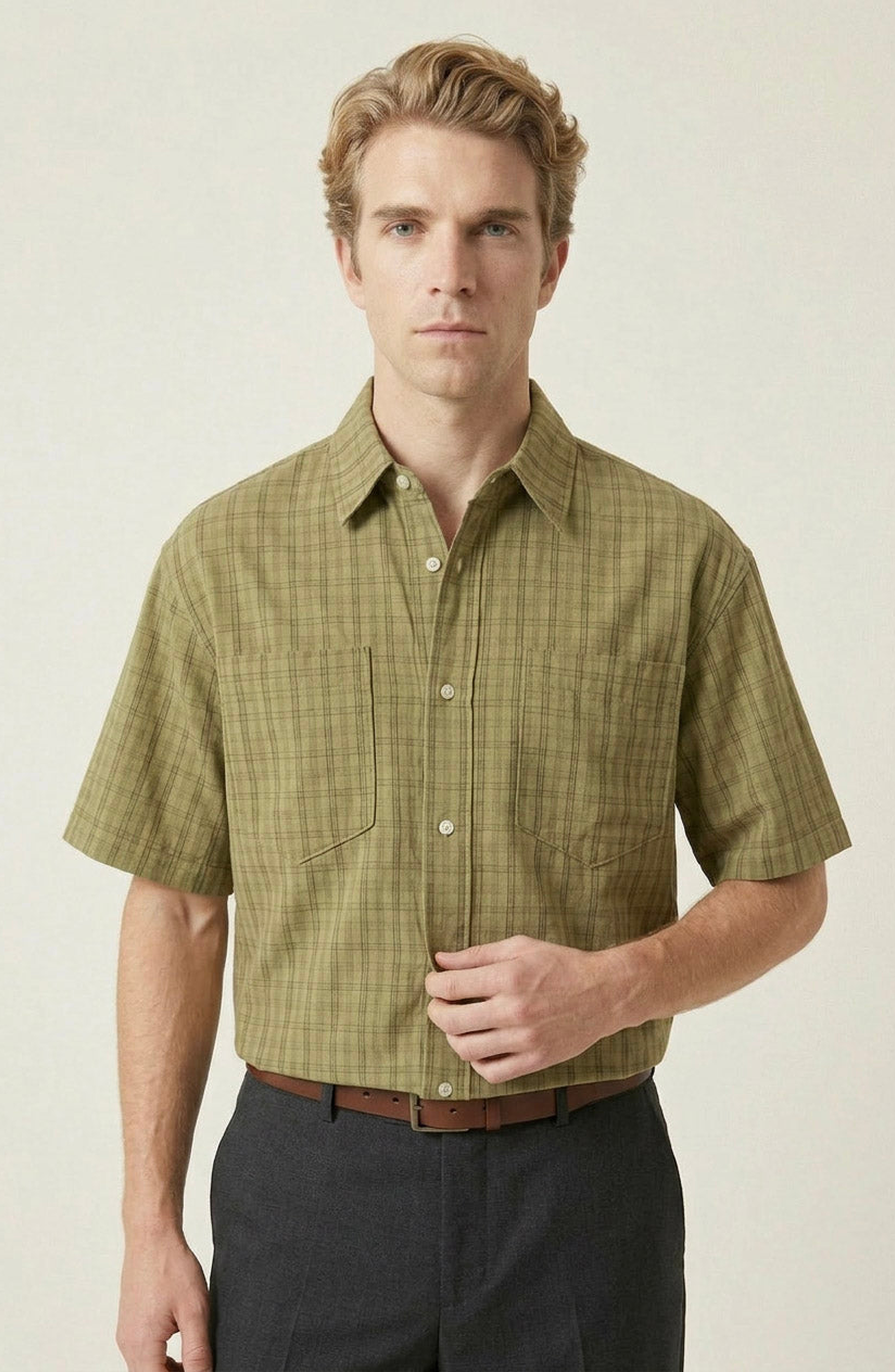 Plaid Short Sleeve Shirt