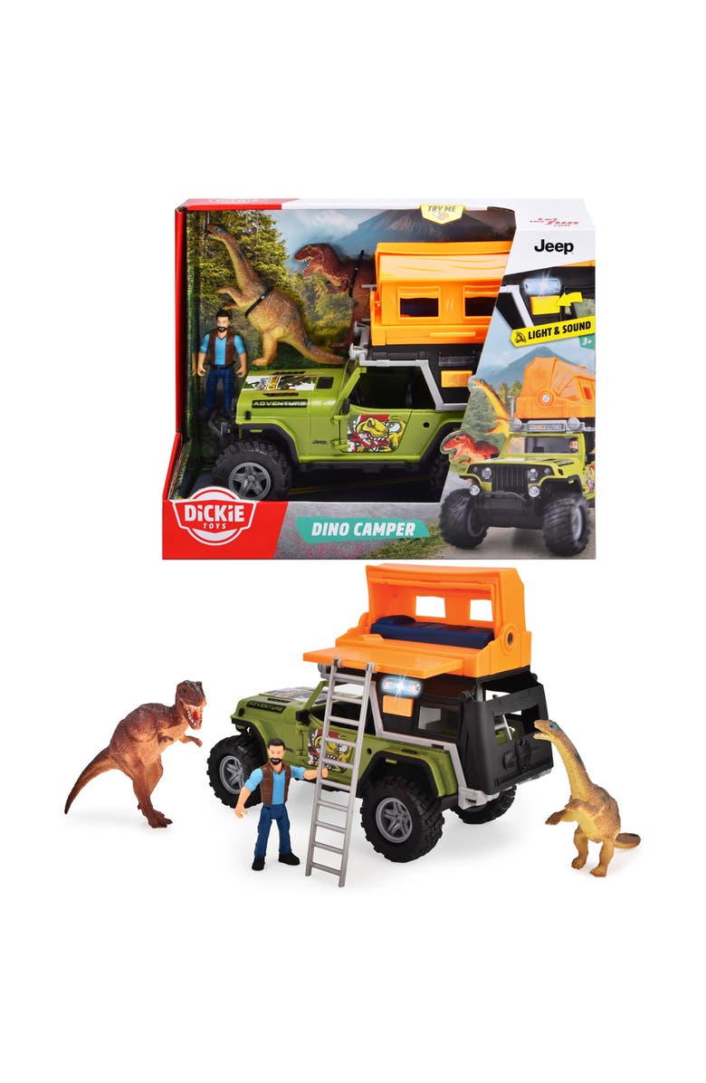 Dickie Toys Jeep Dino Camper Set, Alternate, color, Multicolored