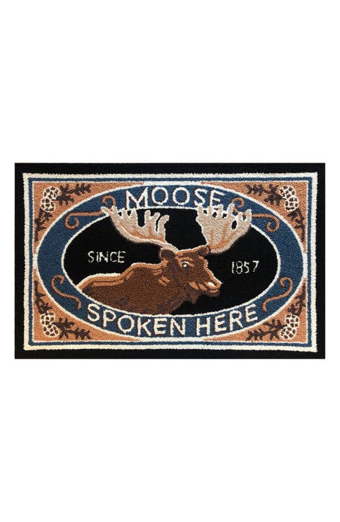 Moose Has Spoken Here Doormat