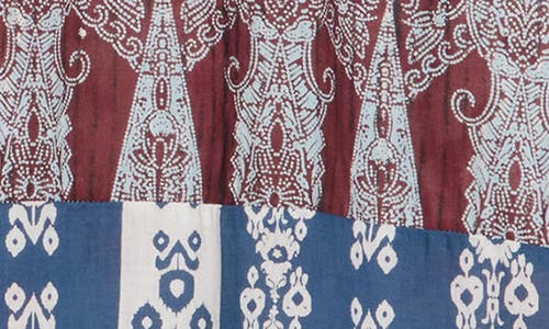 Raga Mixed Print Short Sleeve Button-up Shirt In Blue Multi