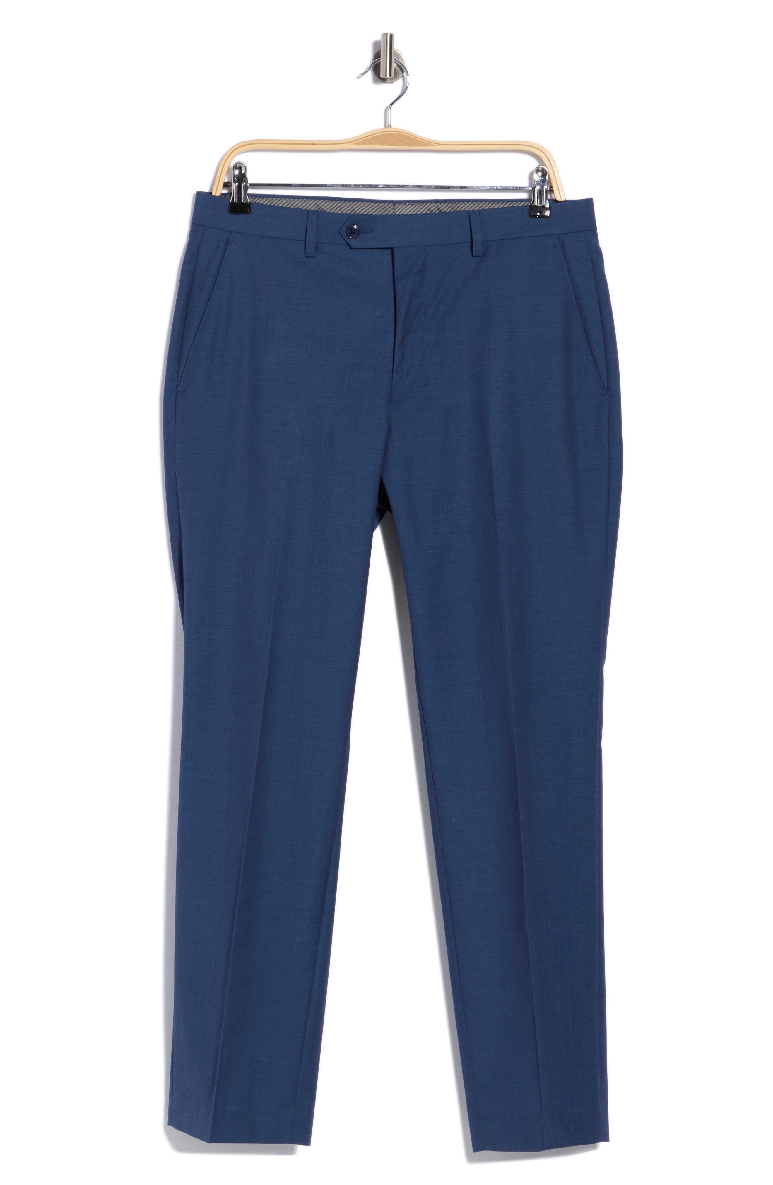 Flat Front Wool Blend Suit Separates Pants