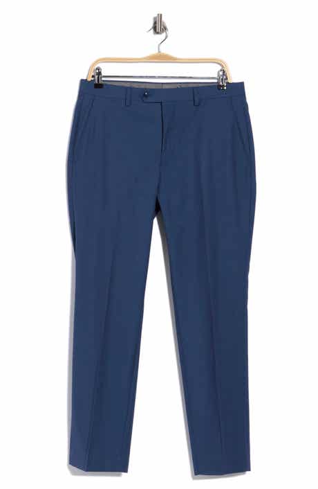 Flat Front Wool Blend Suit Separates Pants