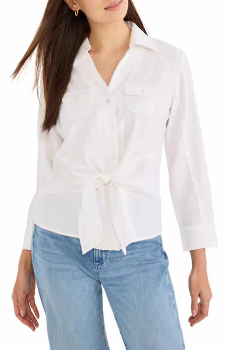 Iconic Tie Front Button-Up Shirt