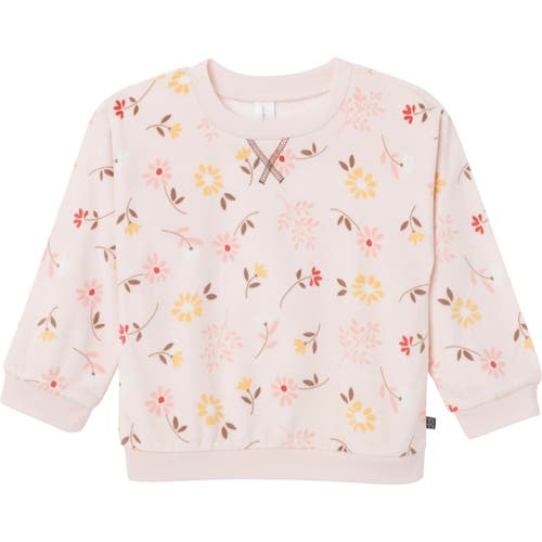 Modern Moments™ By Gerber Fleece Pajama Top & Pant Set In Light Pink Falling Flower
