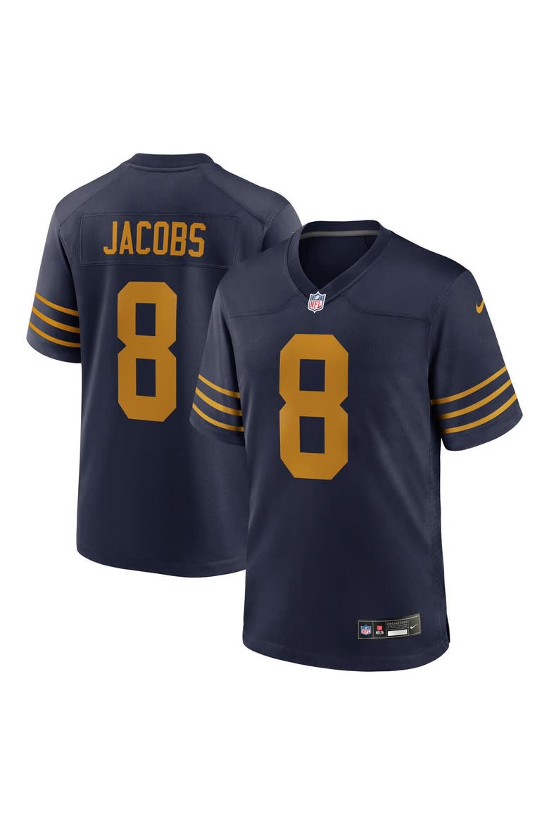Men's Nike Josh Jacobs Navy Green Bay Packers The 1923 Classic Game Jersey, Main, color, Navy