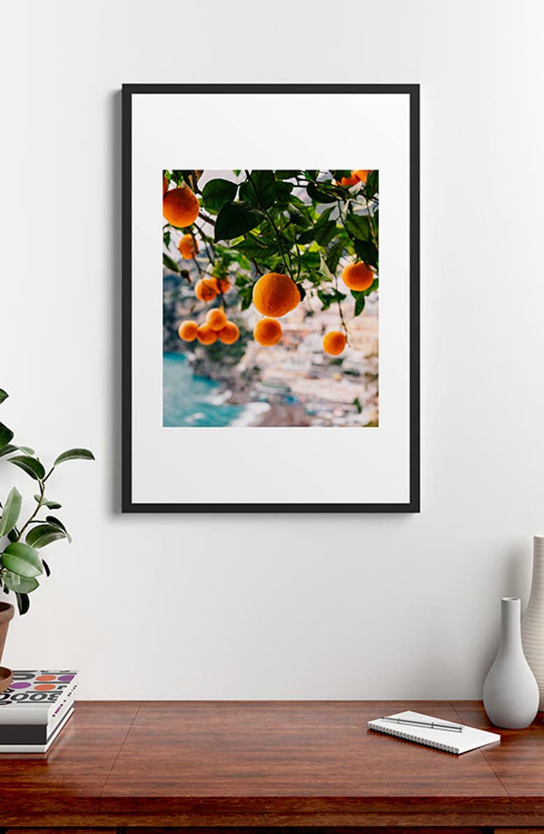 Deny Designs Alam Framed Wall Art, Alternate, color, Orange