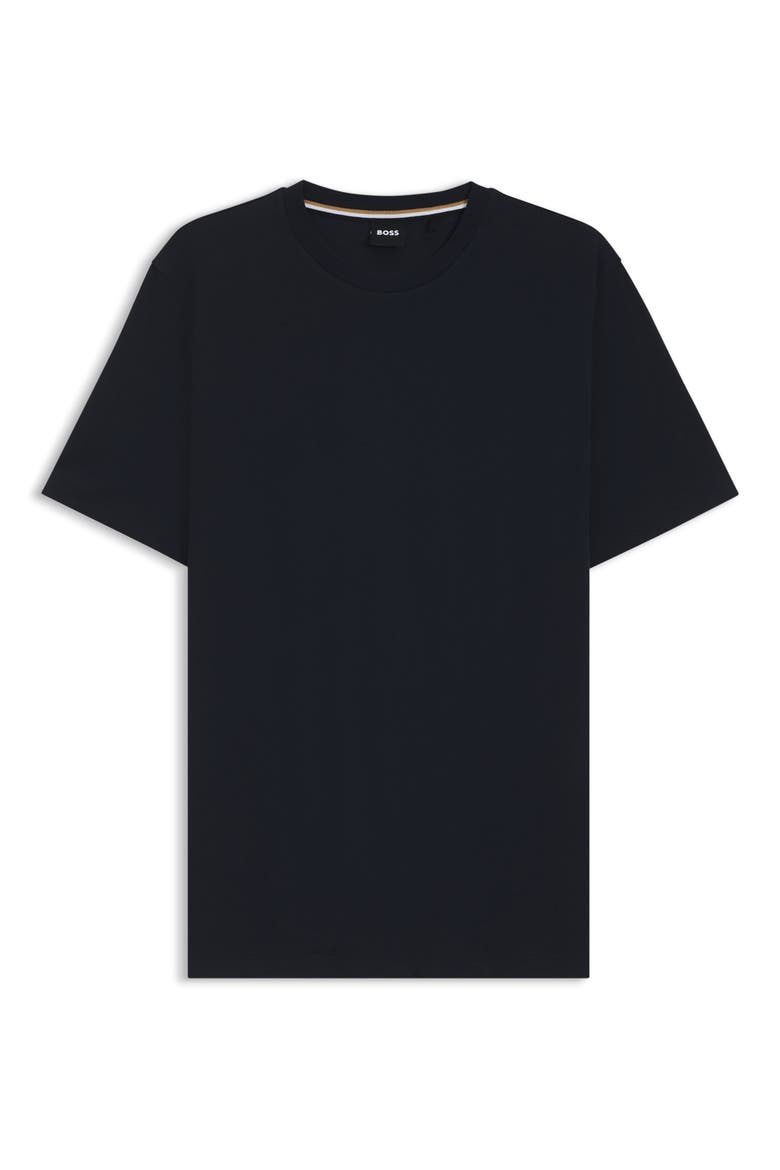 Thompson Solid Cotton T-Shirt, Alternate, color, DARK BLUE