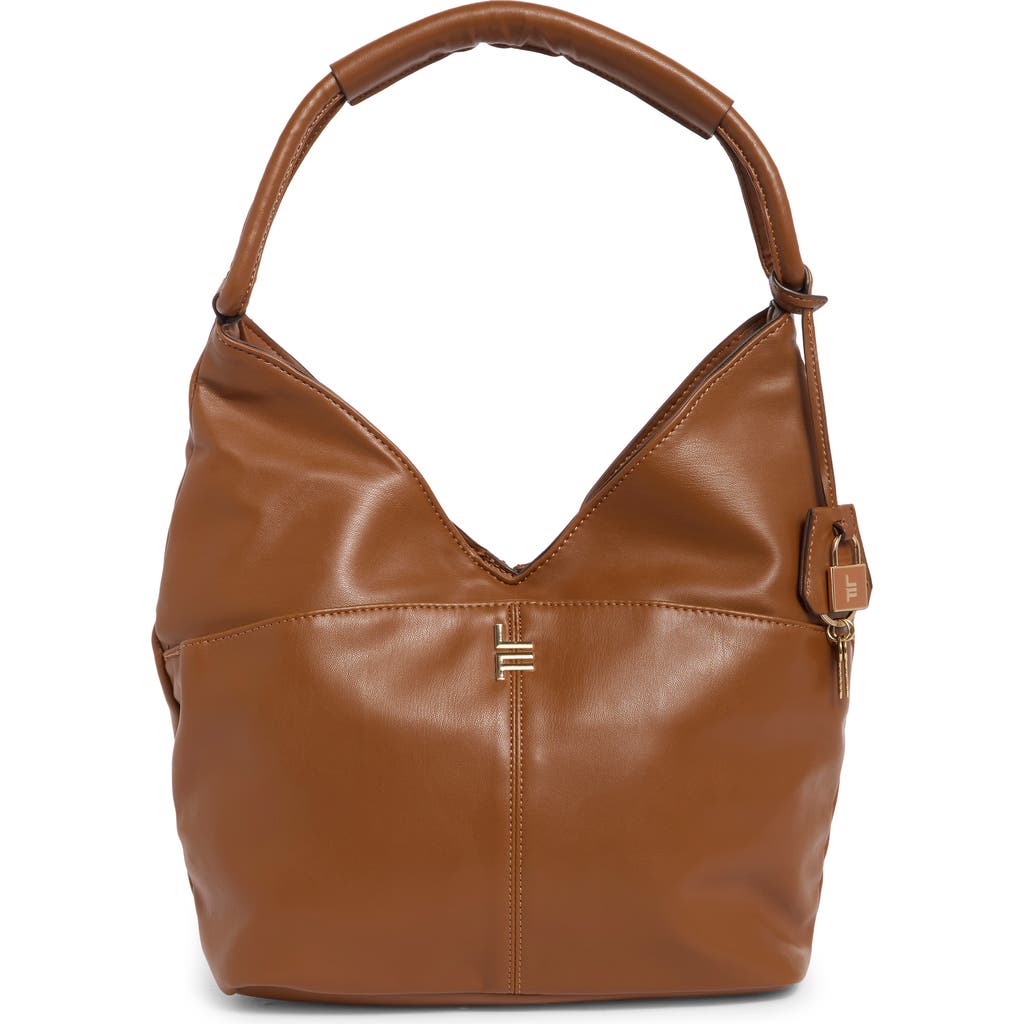 London Fog Origami Faux Leather Tote in Cognac at Nordstrom Rack