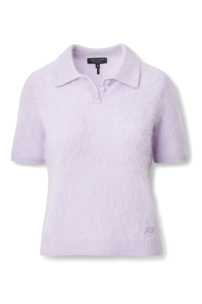 Jada Brushed Cashmere Polo Sweater, Alternate, color, LVNDR