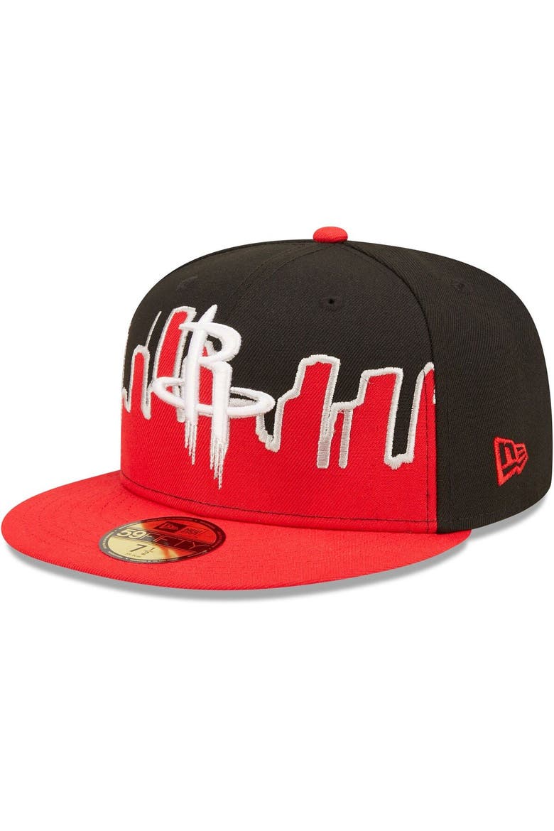 Men's New Era Red/Black Houston Rockets 2022 Tip-Off 59FIFTY Fitted Hat, Alternate, color, Red