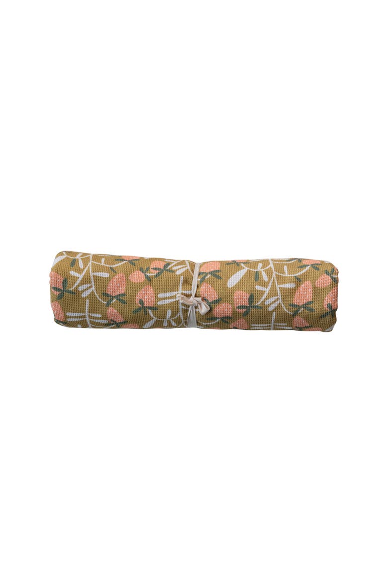 Drying Mat with Quilted Terry Cloth Insert, Alternate, color, Orange