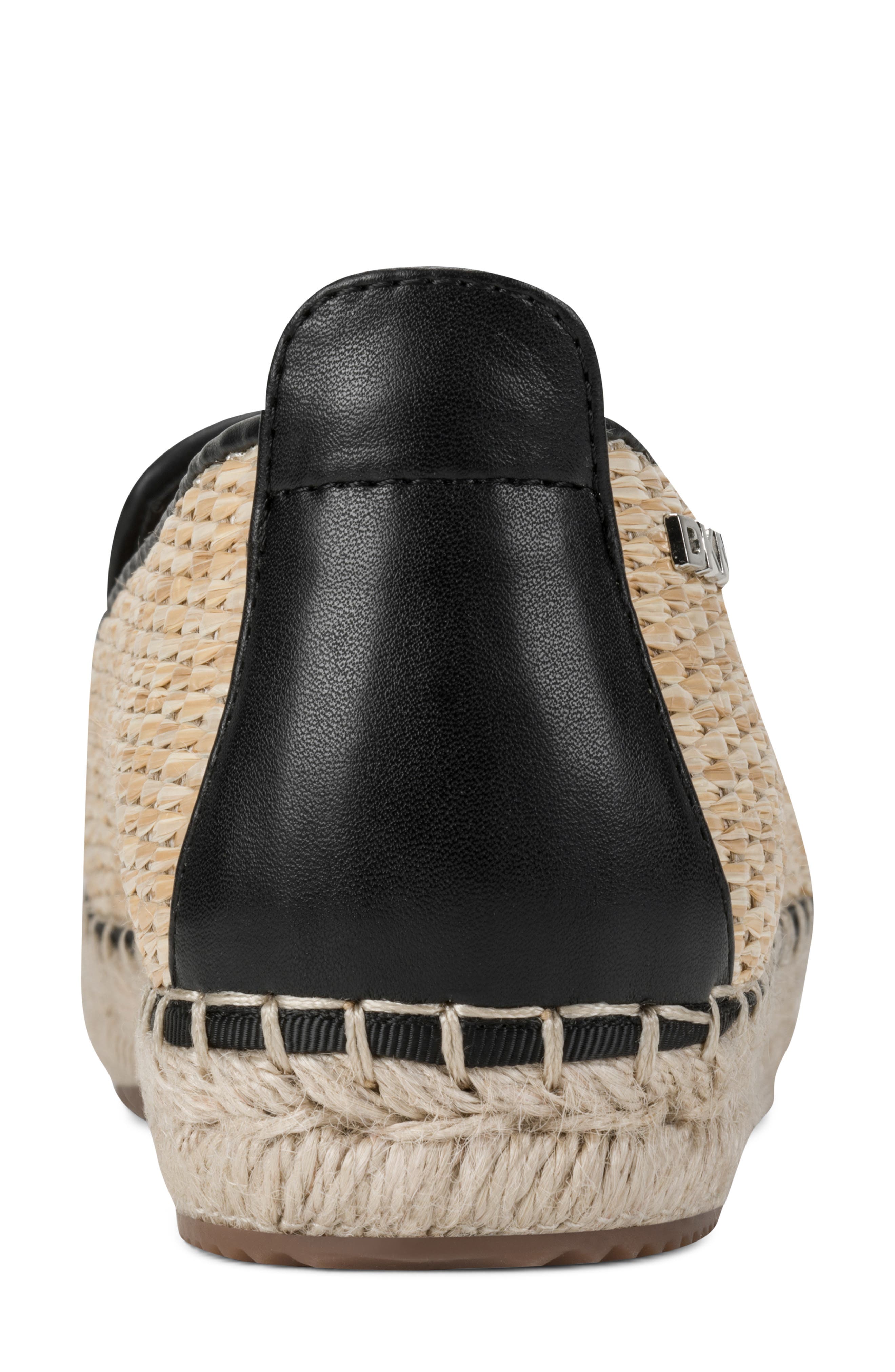 Mallandra Platform Espadrille Flat, Alternate, color, NATURAL/ BLACK