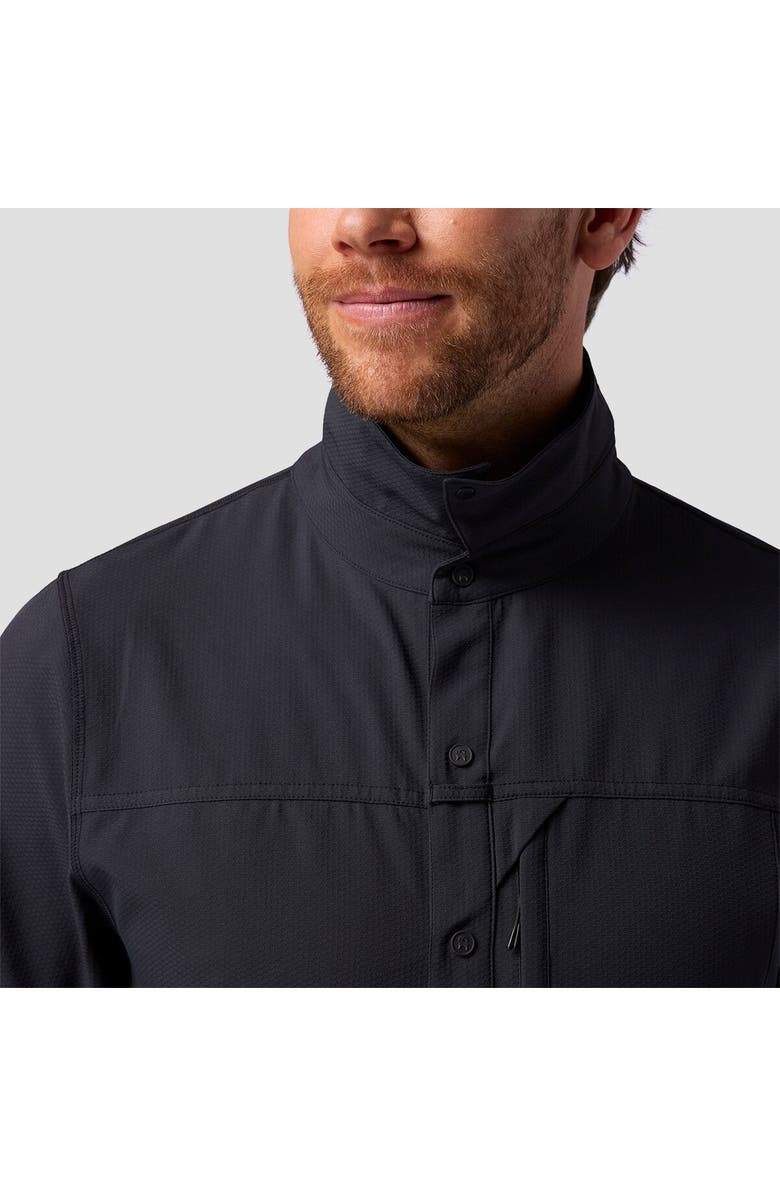 Backcountry Tahoe Woven Short-Sleeve Snap-Up Shirt - Men
s, Alternate, color, Black