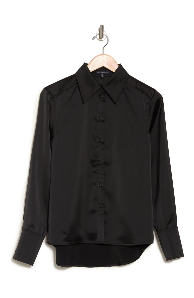 EVER AFTER Satin Long Sleeve Blouse, Alternate, color,