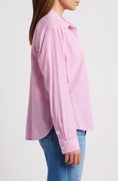 BEACHLUNCHLOUNGE BEACHLUNCHLOUNGE EVERLYNN COTTON BLEND BUTTON-UP SHIRT 