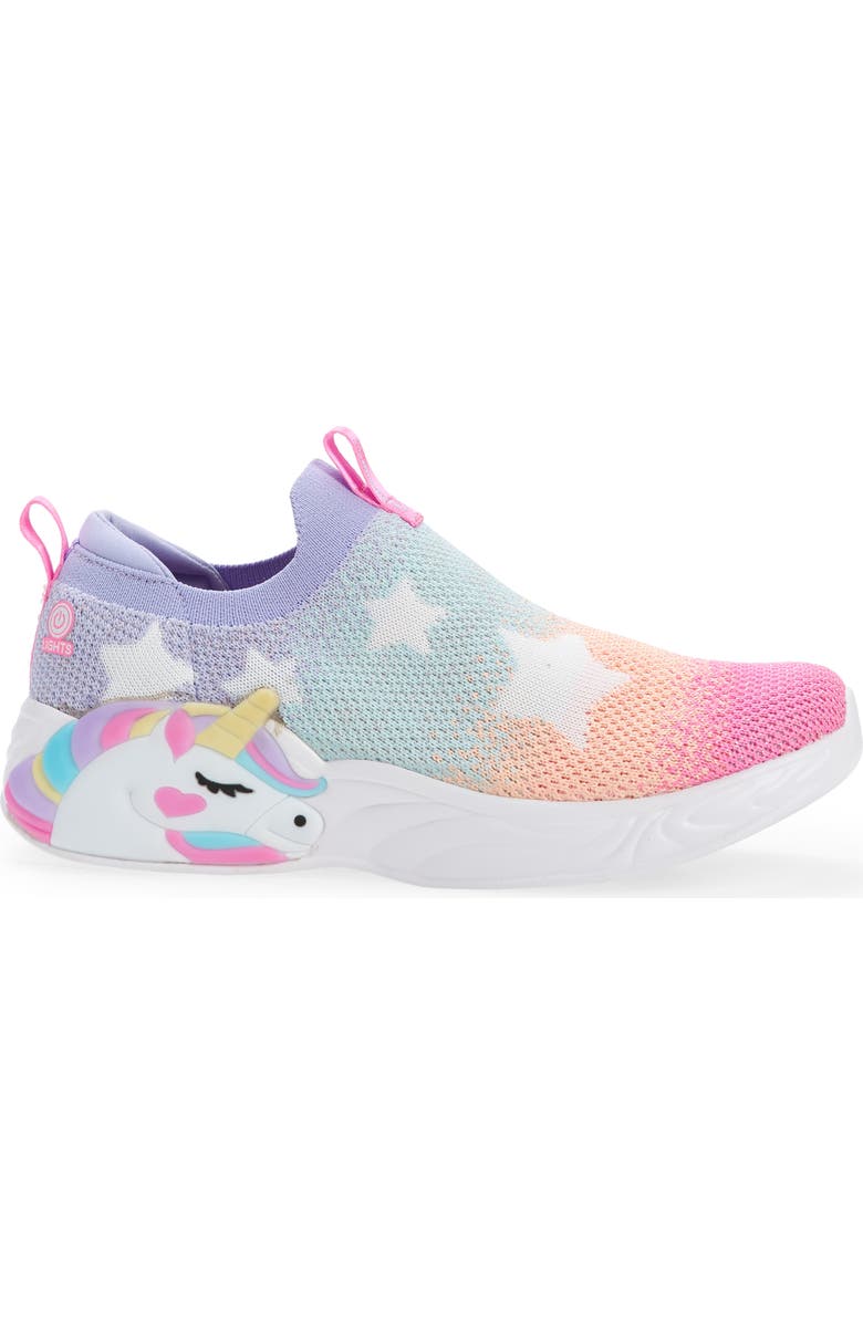 SKECHERS Kids' Unicorn Dreams Light-Up Sneaker, Alternate, color,