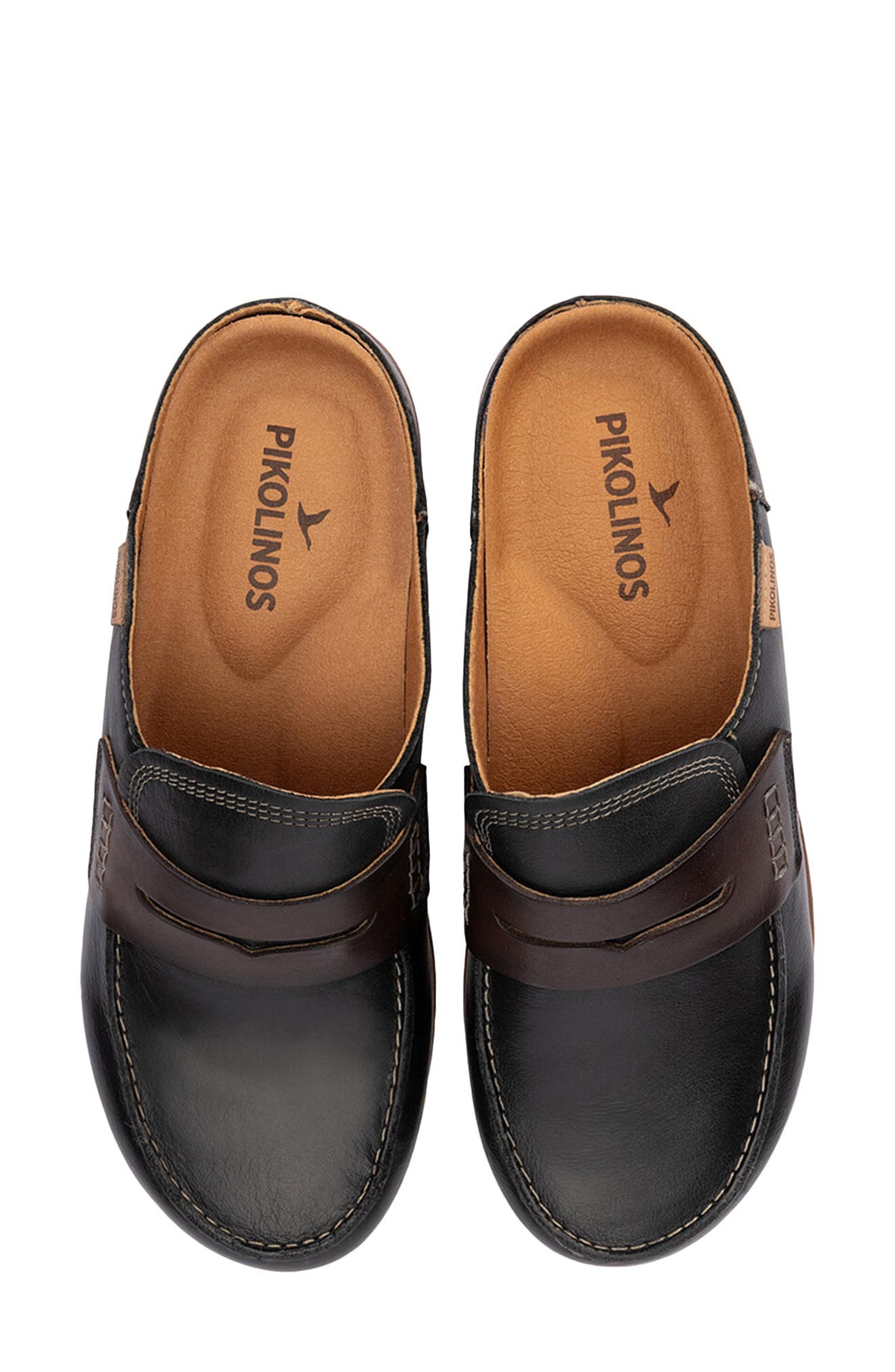 Granada Leather Clog, Alternate, color, BLACK