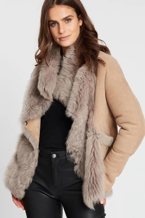 Chelsea Reversible Shearling Coat