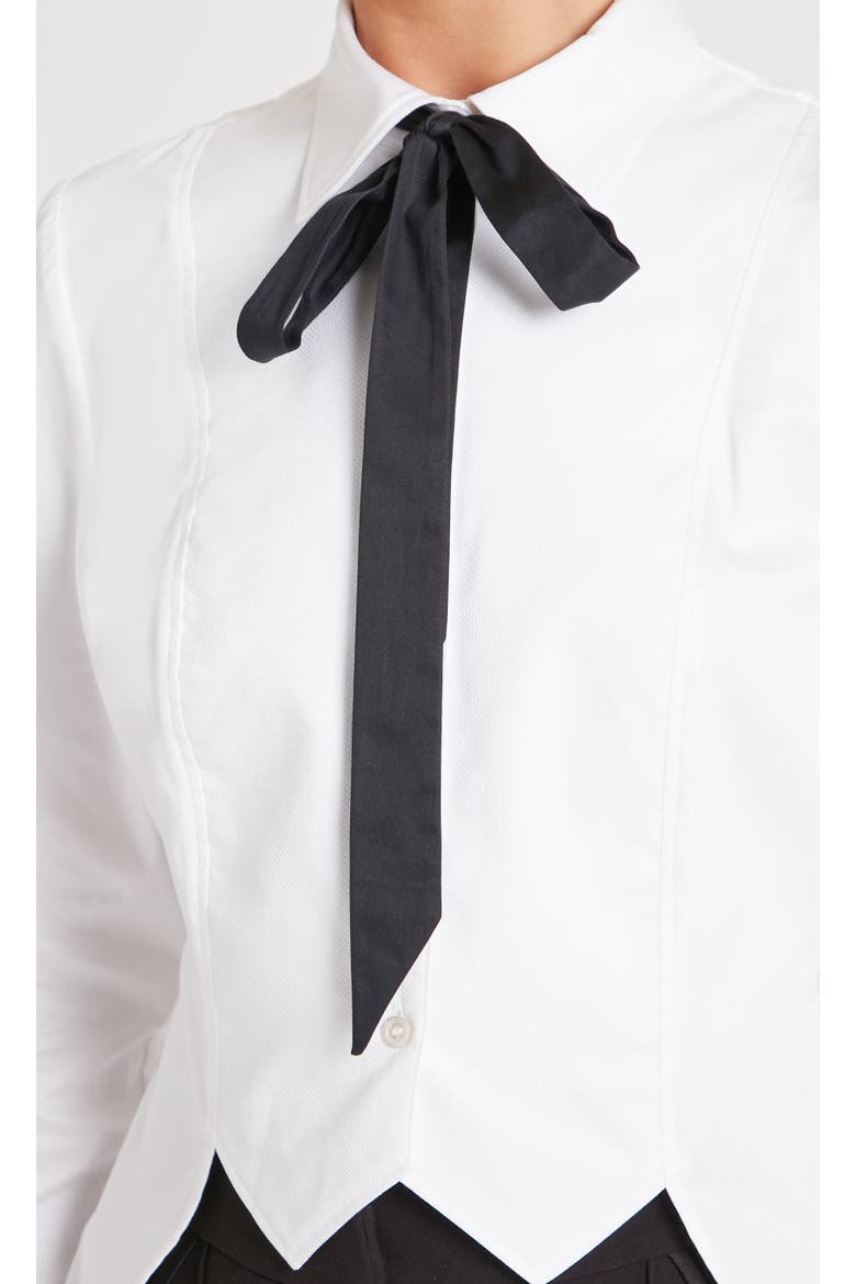 June Tail Shirt, Alternate, color, White