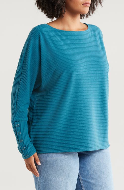 Shop Caslon ® Snap Cuff Dolman Sleeve Knit Top