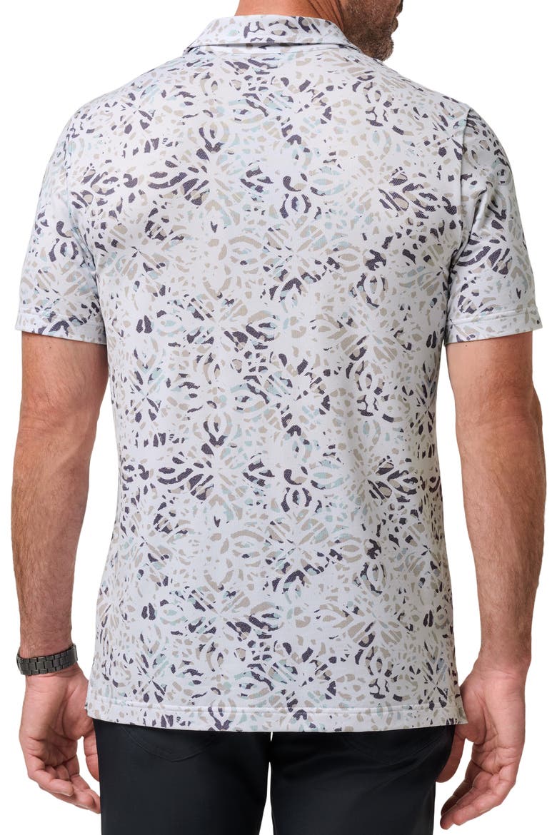 Featherweight Chill Print Polo, Alternate, color, WHITE
