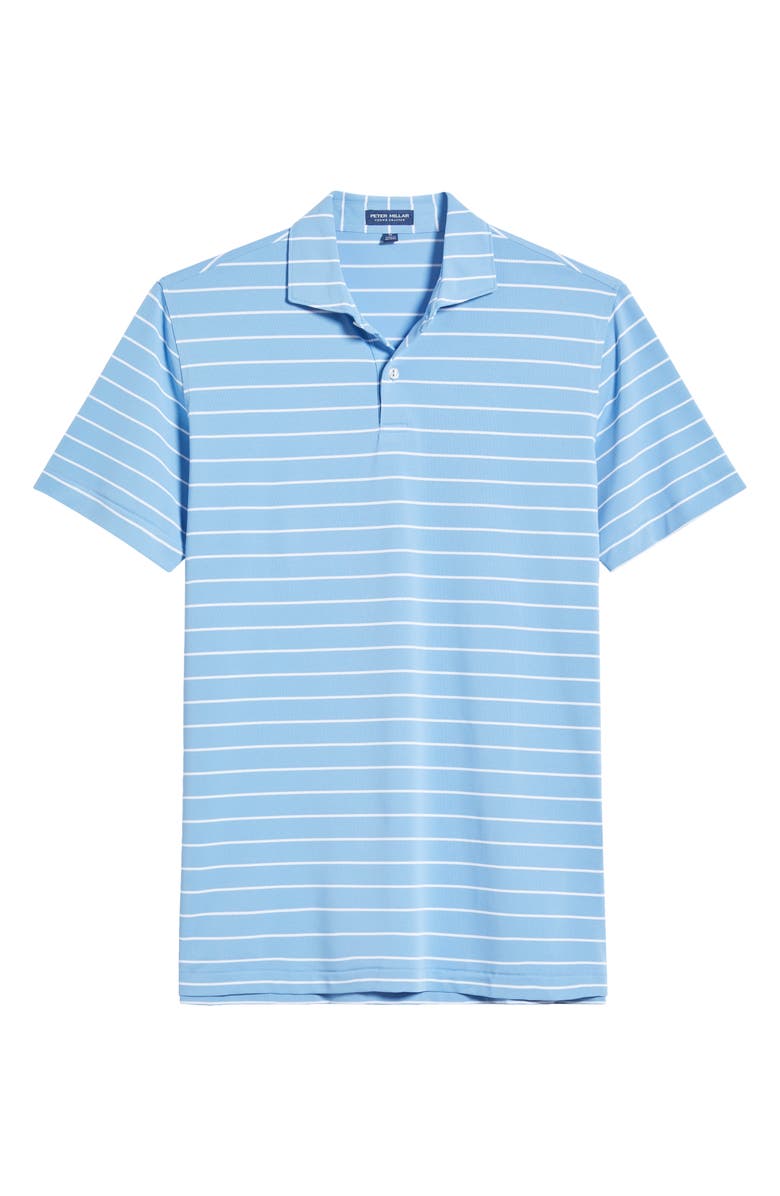 Peter Millar Crown Crafted Coda Performance Mesh Polo, Alternate, color, Fountain Blue