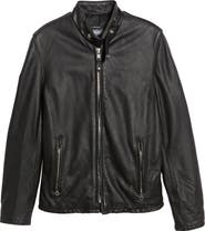 Schott NYC Café Racer Hand Vintaged Cowhide Leather Jacket