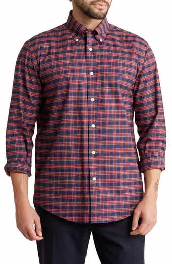Brooks Brothers Regular Fit Tartan Non-Iron Oxford Button-Down Shirt