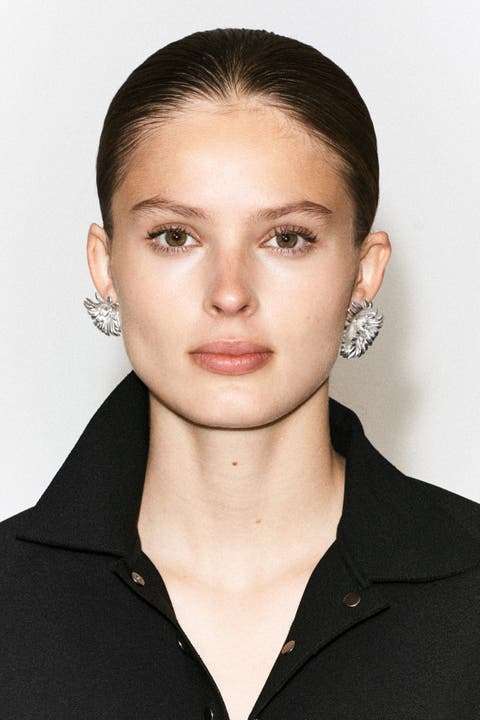 Asymmetric Abstract Floral Earrings