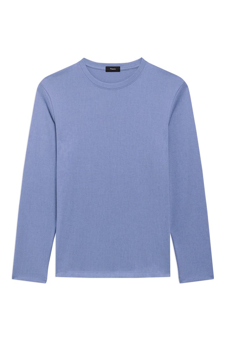 Essential Long Sleeve T-Shirt, Alternate, color, LIGHT DUSK BLUE