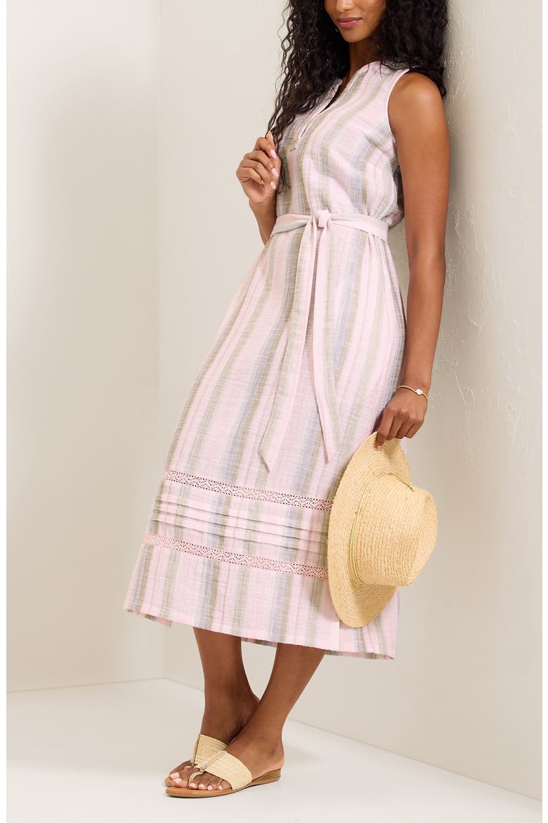 Cypress Cove Stripe Gauze Dress, Alternate, color, CYBER LIGHT