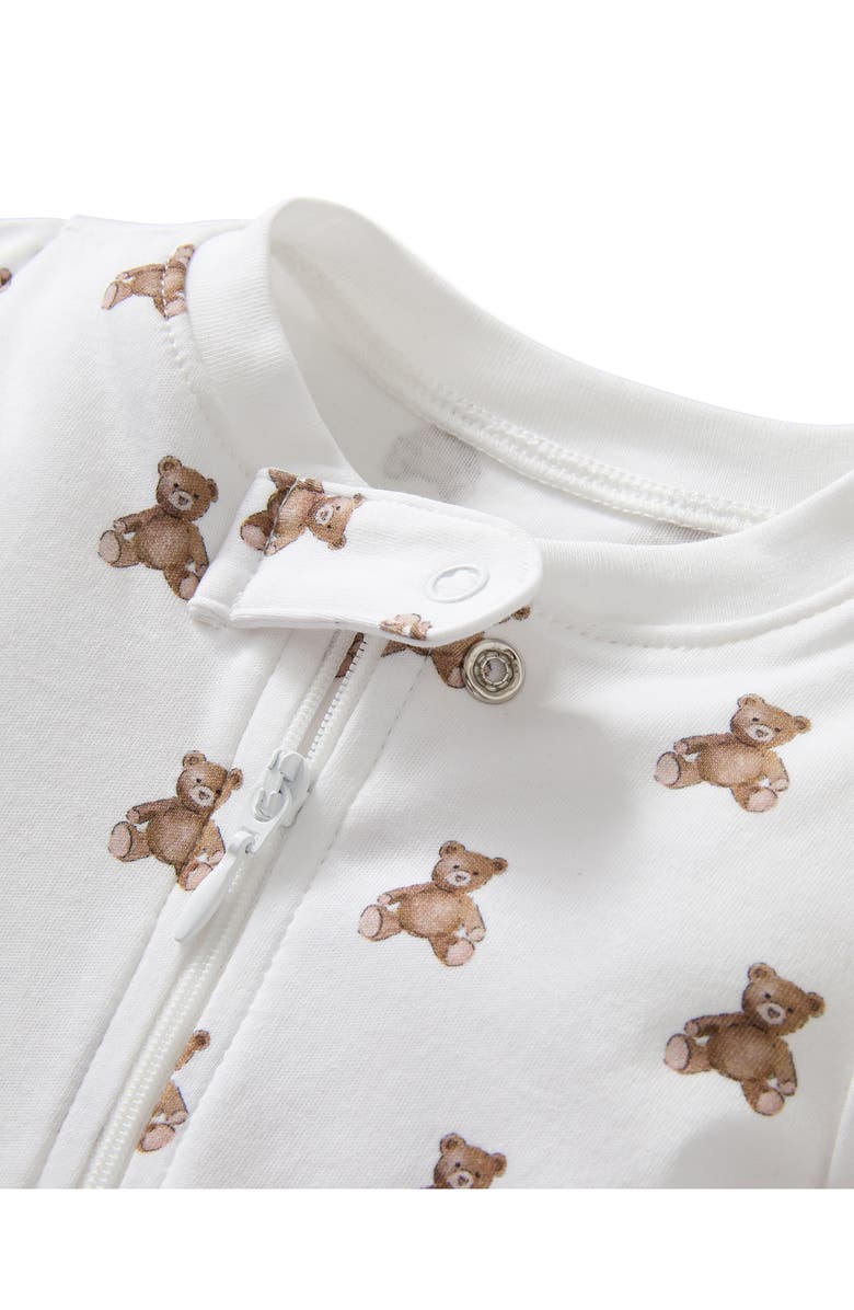 Petite Plume Teddy Pima Cotton Romper, Alternate, color,