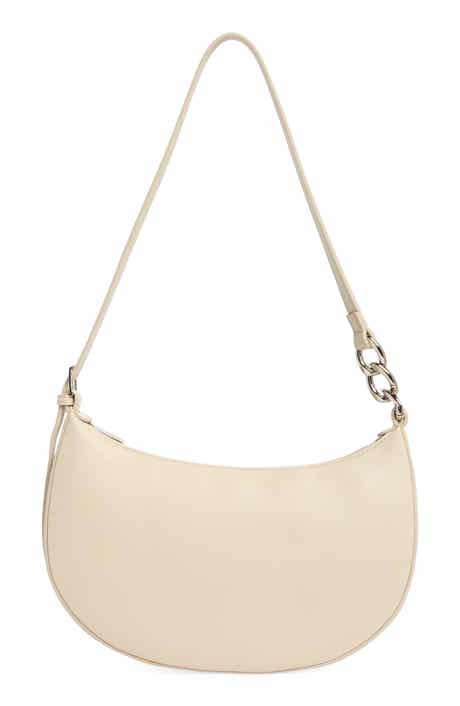 BCBG Chain Detail Crescent Hobo Bag