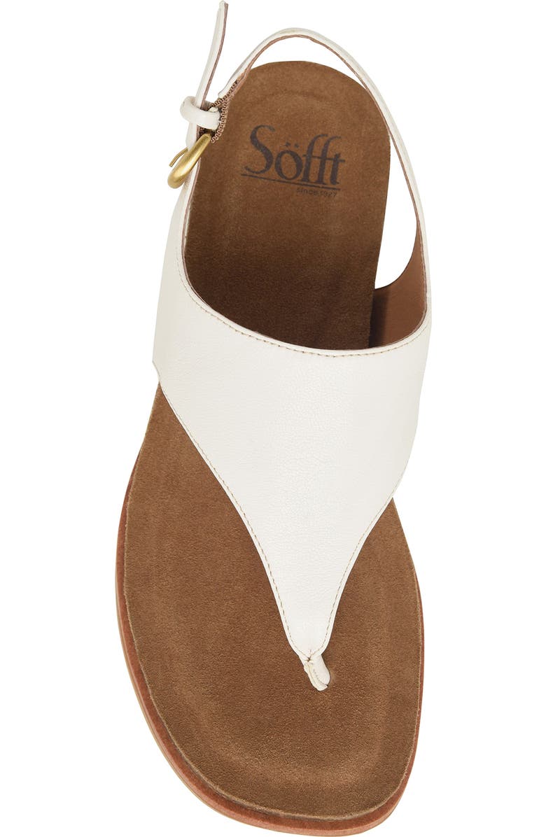Söfft Penelope Slingback Wedge Sandal, Alternate, color, True White