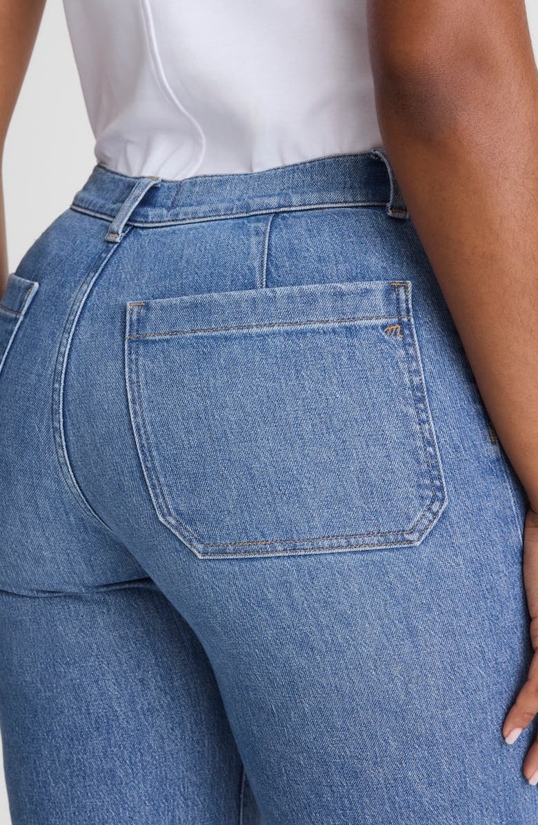 Madewell The Curvy Emmett Wide Leg Jeans, Alternate, color, Driftwater Wash
